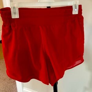 Lululemon shorts Red brand new, never worn